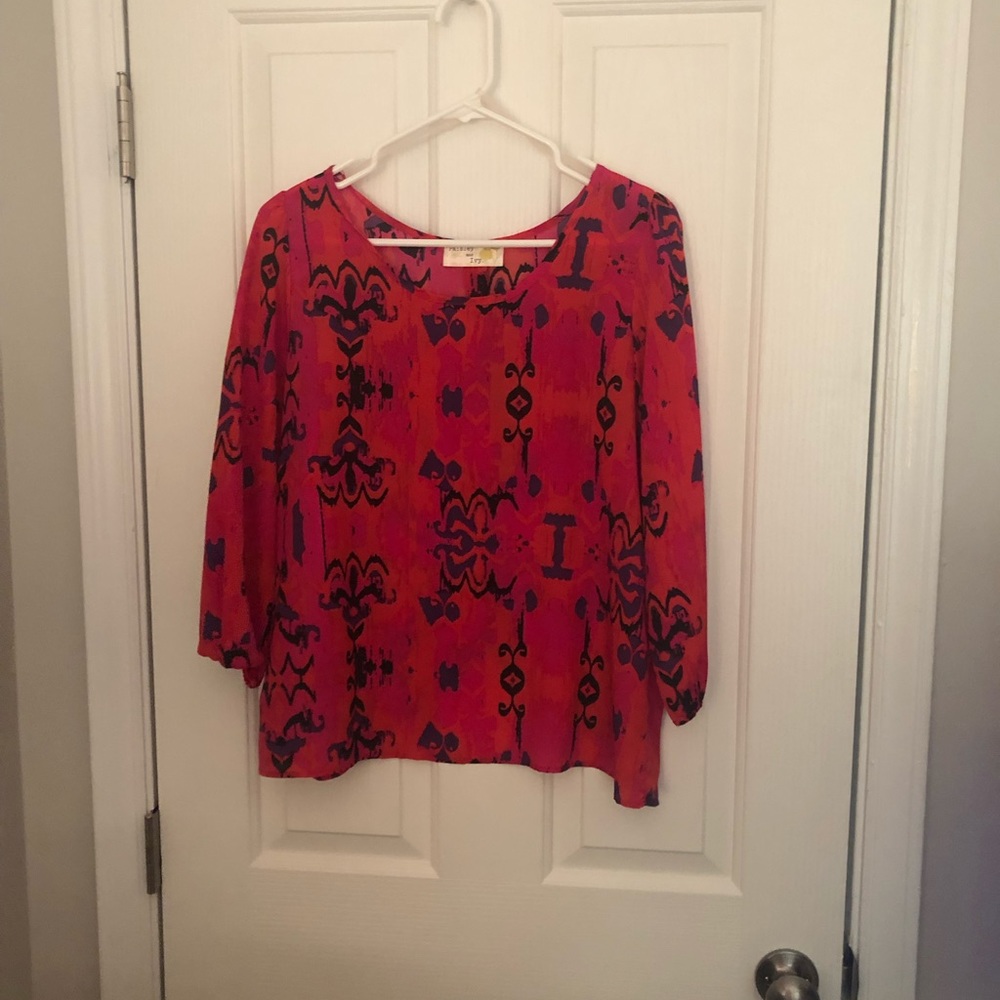 Blouse with button back
